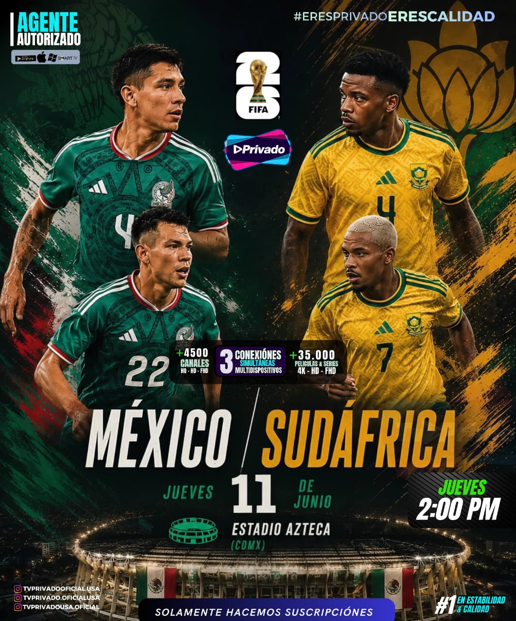 Mexico vs Sudáfrica